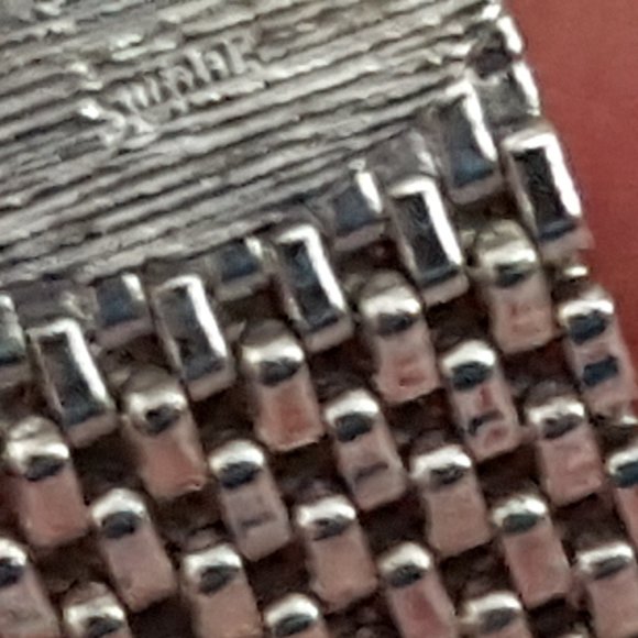 Cufflinks Vintage Swank Moonglow Cat's Eye Silvertone Metal Mesh Wrap** - Picture 10 of 10